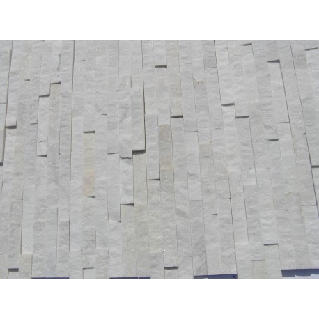 Panel Kamienny 60x15 kwarcytowy biały ,połysk