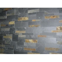 Panel Kamienny 35x18 - Kolor grafitowy z przerostami