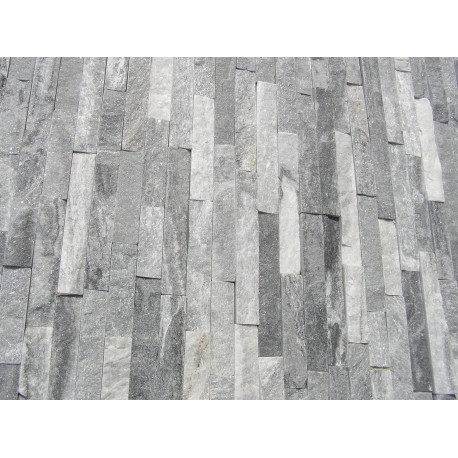 Panel Kamienny 55x15 biało - popielaty