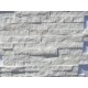 Panel kamienny 55x15 cm biały połysk
