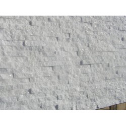 Panel Kamienny 60x15 śnieżnobiały, błyszczący