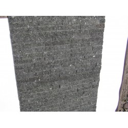 Panel Kamienny 60x15 granitowy czarno-ciemno zielony , błyszczący